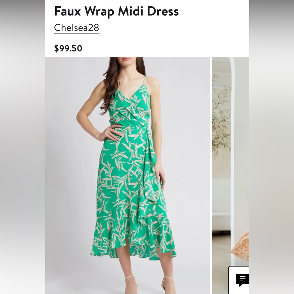 Green floral Dress